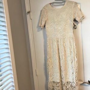 Off white lace dress